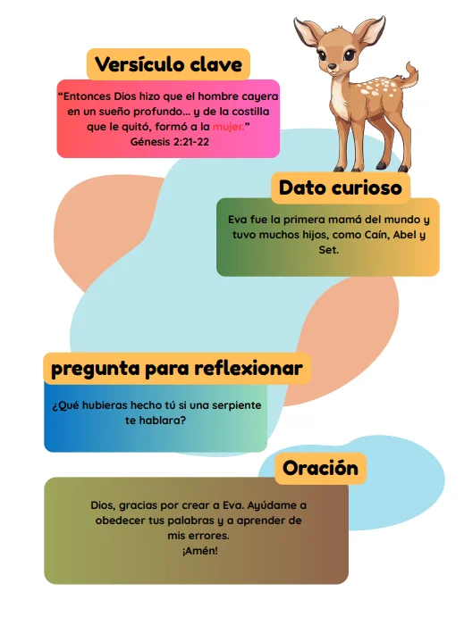 Página bíblica con versículo, pregunta para reflexionar y oración